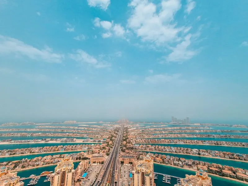 Palm Jumeirah vista aerea