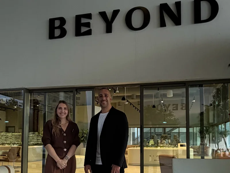 Riccardo Lucietti allo showroom Beyond Dubai, developer premium